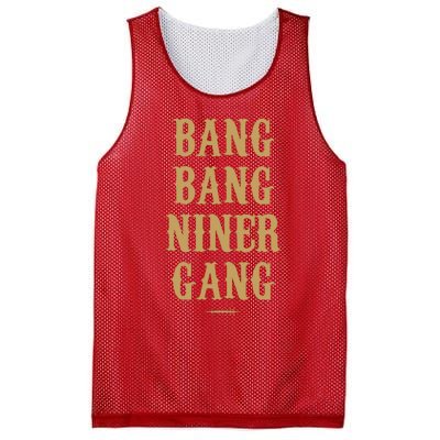 Bang Bang Niner Gang Football San Francisco Sports Mesh Reversible Basketball Jersey Tank