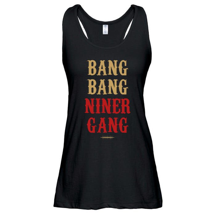 Bang Bang Niner Gang Football San Francisco Sports Ladies Essential Flowy Tank