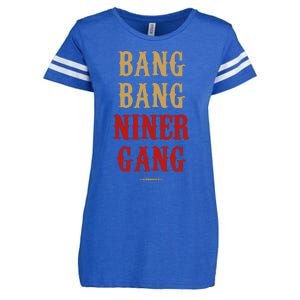 Bang Bang Niner Gang Football San Francisco Sports Enza Ladies Jersey Football T-Shirt