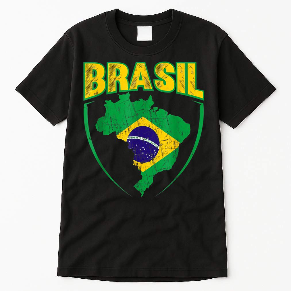 Brasil Brazilian national flag Soccer Jersey Football Tall T-Shirt