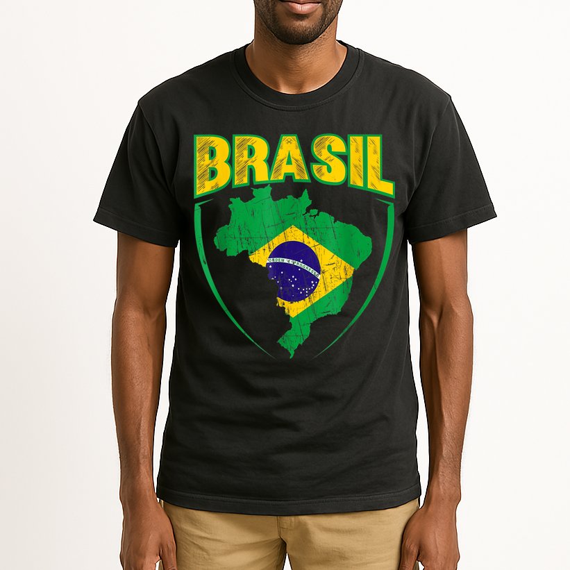 Brasil Brazilian national flag Soccer Jersey Football Tall T-Shirt