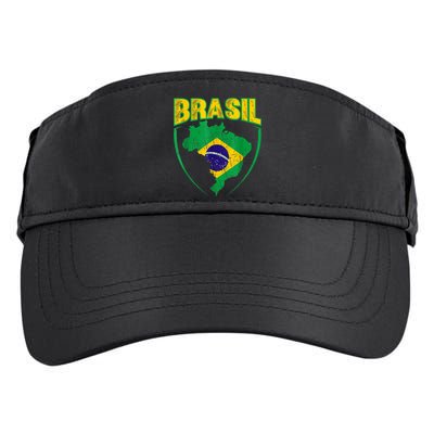 Brasil Brazilian national flag Soccer Jersey Football Adult Drive Performance Visor