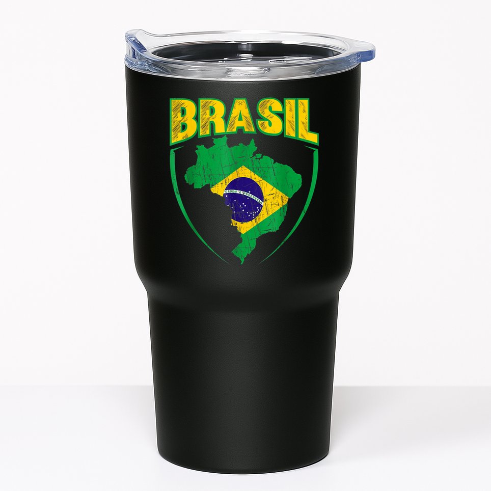 Brasil Brazilian national flag Soccer Jersey Football Tumbler
