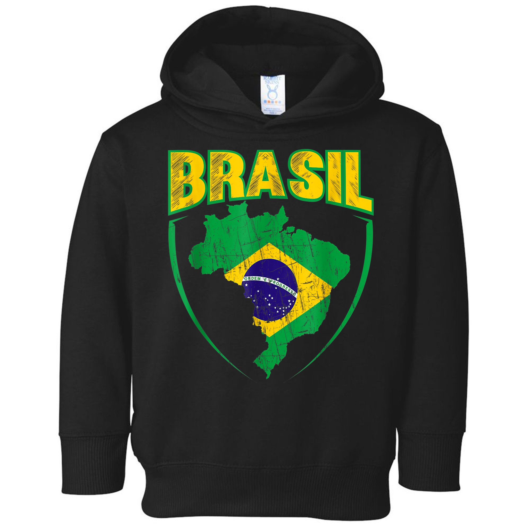 Brasil Brazilian national flag Soccer Jersey Football Toddler Hoodie