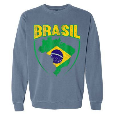 Brasil Brazilian national flag Soccer Jersey Football Garment-Dyed Sweatshirt