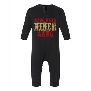 Bang Bang Niner Gang Football San Francisco Sports Infant Fleece One Piece