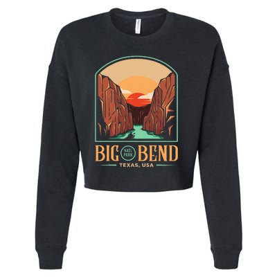 Big Bend National Park Brewster Texas Us Gift Cropped Pullover Crew