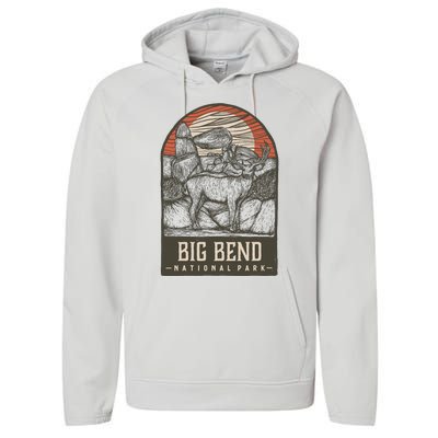 Big Bend National Park Performance Fleece Hoodie