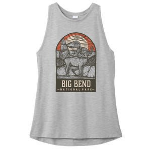 Big Bend National Park Ladies PosiCharge Tri-Blend Wicking Tank