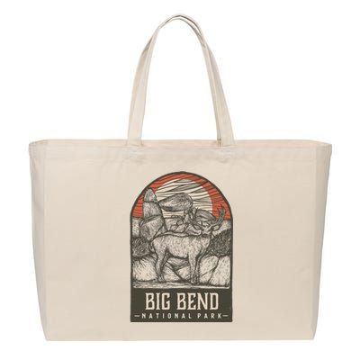 Big Bend National Park Cotton Canvas Jumbo Tote