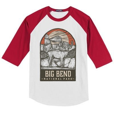 Big Bend National Park Kids Colorblock Raglan Jersey