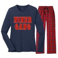 Bang Bang Niner Gang San Francisco Women's Long Sleeve Flannel Pajama Set 