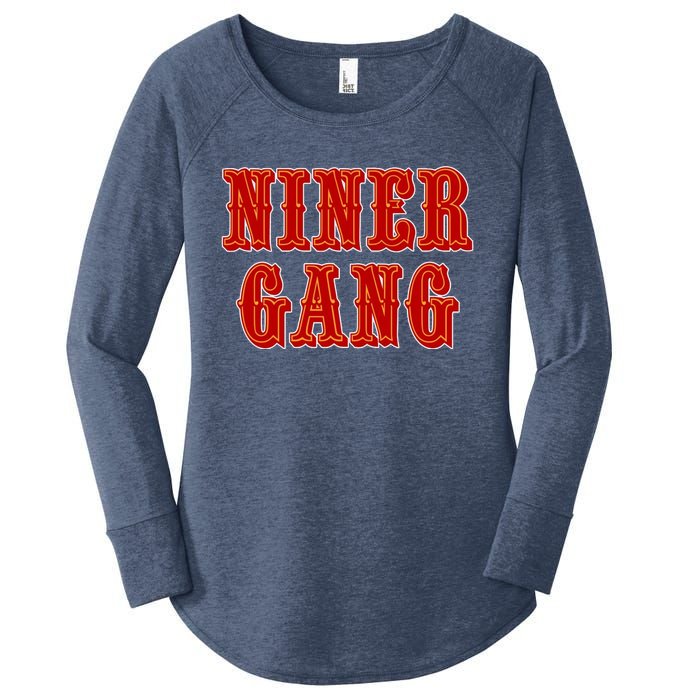 Bang Bang Niner Gang San Francisco Women's Perfect Tri Tunic Long Sleeve Shirt