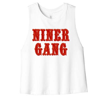 Bang Bang Niner Gang San Francisco Women's Racerback Cropped Tank