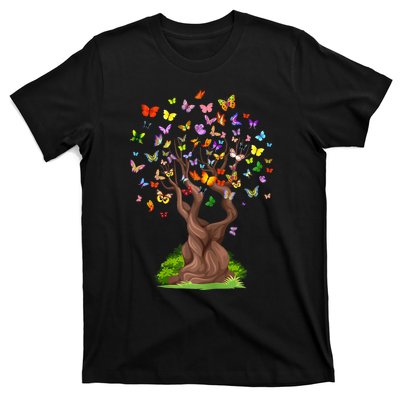 Butterflytree Beautiful Nature Lover Butterfly T-Shirt