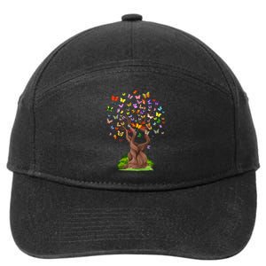 Butterflytree Beautiful Nature Lover Butterfly 7-Panel Snapback Hat