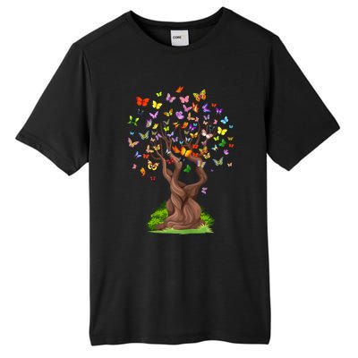 Butterflytree Beautiful Nature Lover Butterfly Tall Fusion ChromaSoft Performance T-Shirt