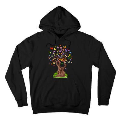 Butterflytree Beautiful Nature Lover Butterfly Tall Hoodie