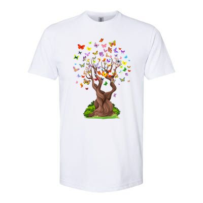 Butterflytree Beautiful Nature Lover Butterfly Softstyle CVC T-Shirt