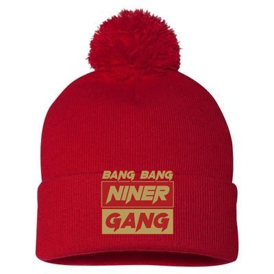 Bang Bang Niner Gang Pom Pom 12in Knit Beanie