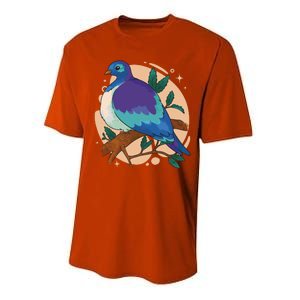 Blue Bird Nature Art Performance Sprint T-Shirt