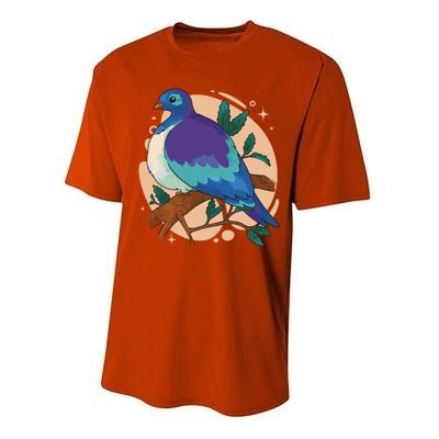 Blue Bird Nature Art Performance Sprint T-Shirt