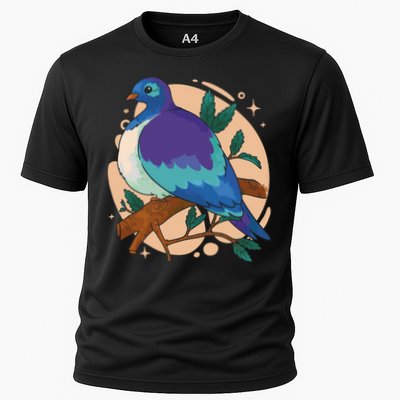 Blue Bird Nature Art Performance Shirt