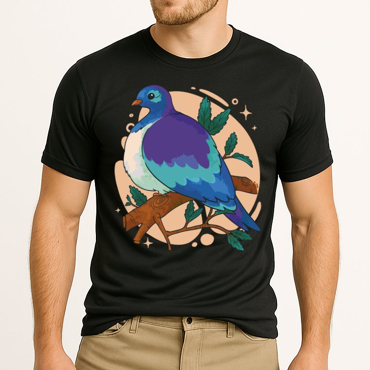 Blue Bird Nature Art Cooling Performance Crew T-Shirt