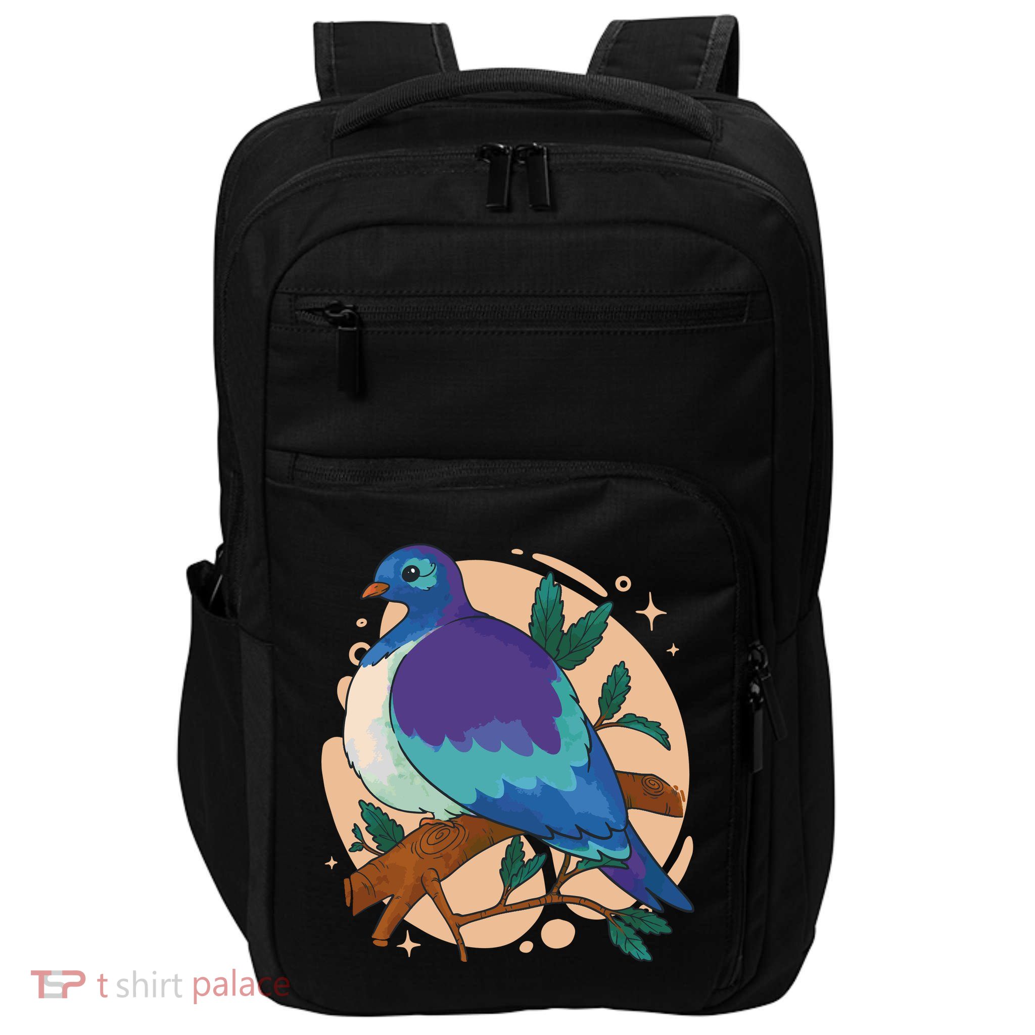 Blue Bird Nature Art Impact Tech Backpack