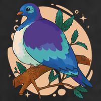 Blue Bird Nature Art Beanie
