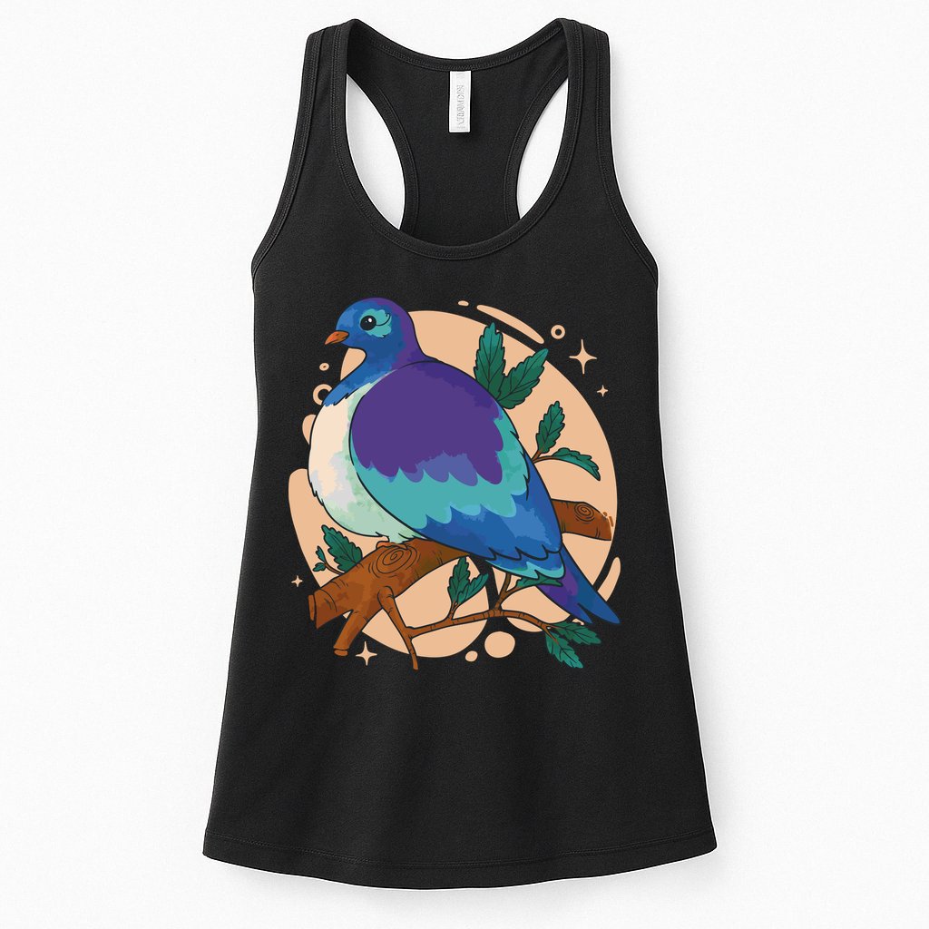 Blue Bird Nature Art Womens Tank Top