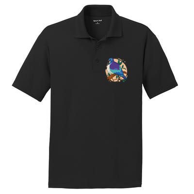 Blue Bird Nature Art PosiCharge RacerMesh Polo