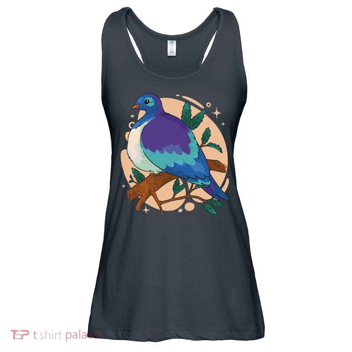 Blue Bird Nature Art Ladies Essential Flowy Tank