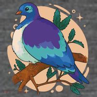 Blue Bird Nature Art Flatbill Hat