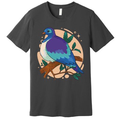 Blue Bird Nature Art Premium T-Shirt