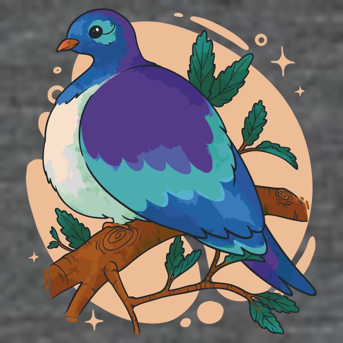 Blue Bird Nature Art Toddler T-Shirt