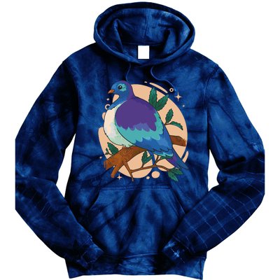 Blue Bird Nature Art Tie Dye Hoodie