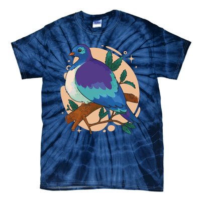 Blue Bird Nature Art Tie-Dye T-Shirt