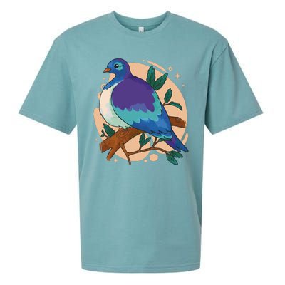 Blue Bird Nature Art Sueded Cloud Jersey T-Shirt