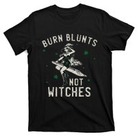 Burn Blunts Not Witches Funny Marijuana Weed Smoker Stoner T-Shirt