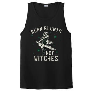 Burn Blunts Not Witches Funny Marijuana Weed Smoker Stoner PosiCharge Competitor Tank