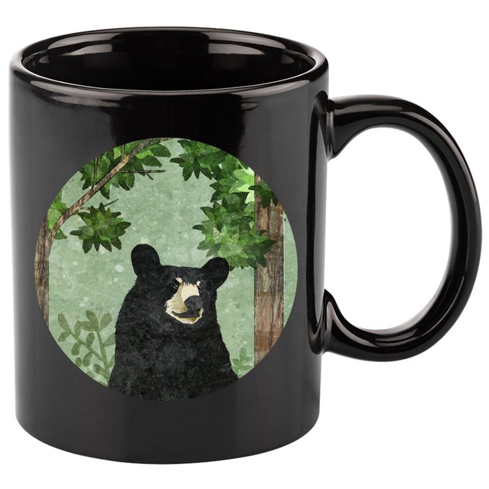 Black Bear Nature 11oz C Handle Ceramic Mug