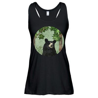 Black Bear Nature Ladies Essential Flowy Tank