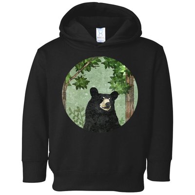 Black Bear Nature Toddler Hoodie