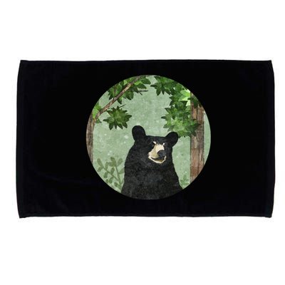 Black Bear Nature Microfiber Hand Towel