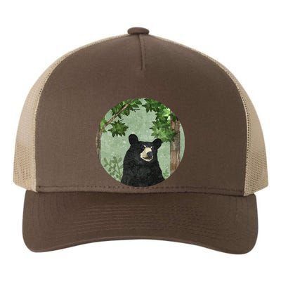 Black Bear Nature Yupoong Adult 5-Panel Trucker Hat