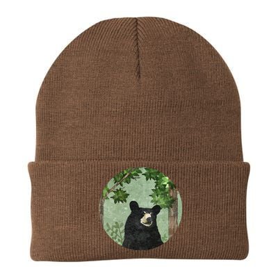 Black Bear Nature Knit Cap Winter Beanie