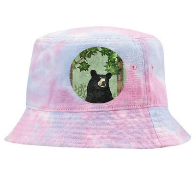 Black Bear Nature Tie-Dyed Bucket Hat