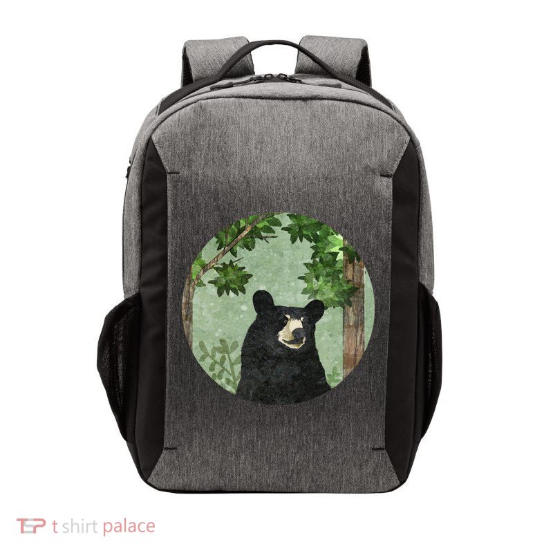 Black Bear Nature Vector Backpack