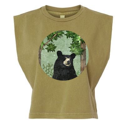 Black Bear Nature Garment-Dyed Women's Muscle Tee